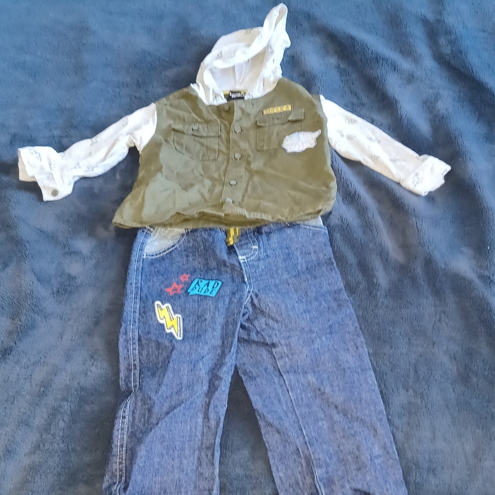 Little Rebels Bad Dude Outfit Boys Size 2T